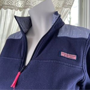 Vineyard Vines Shep Shirt XXS 100% Cotton in Stars Stripe Navy w/ Pink accents.